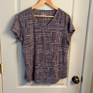 Gray Happy Dri-tek workout shirt